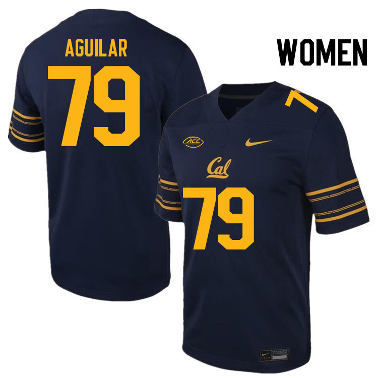 Women #79 Ender Aguilar California Golden Bears ACC Conference College Football Jerseys Stitched Sal